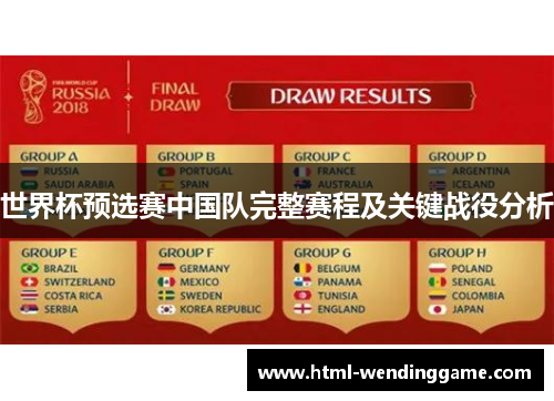 世界杯预选赛中国队完整赛程及关键战役分析